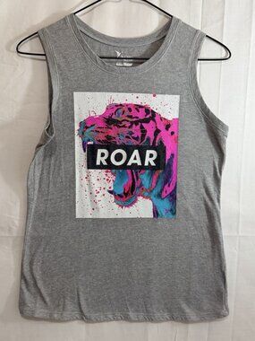 Old Navy Active Girls XL (14-16) Sleeveless Tank Top Neon Tiger Roar